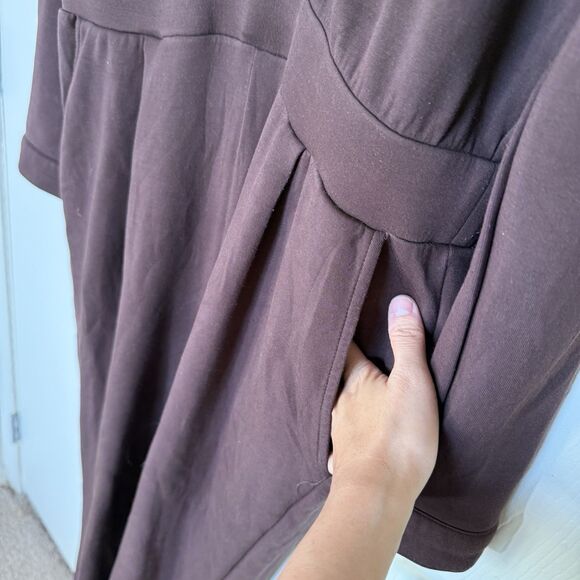 Varley Talia Long Sleeve Doublesoft Jersey Zip Jumpsuit Long Sleeve Lounge Sz XL - Picture 6 of 15